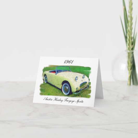 Austin Healey Frogeye Sprite, 1961 Kaart (Voorkant)