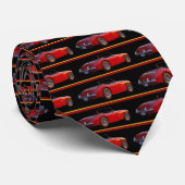 Austin Healey Man Necktie / Stripes Stropdas (Opgerold)