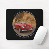 Austin Healey Red Sportscar Mousepad Muismat (Met muis)