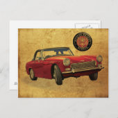 Austin Healey sprite Briefkaart (Voorkant / Achterkant)