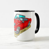 Austin-Healey Sprite "Frogeye" cartoon Mok (Voorkant rechts)