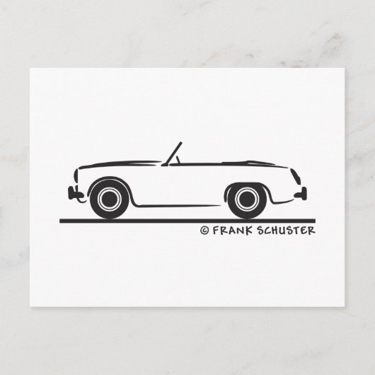 Austin Healey Sprite MK II Briefkaart (Voorkant)