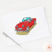 Austin-Healey Sprite Ovale Sticker (Envelop)