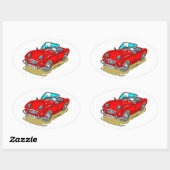 Austin-Healey Sprite Ovale Sticker (Vel)