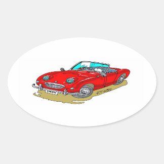 Austin-Healey Sprite Ovale Sticker