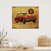 Austin Healey Sprite Poster (Keuken)