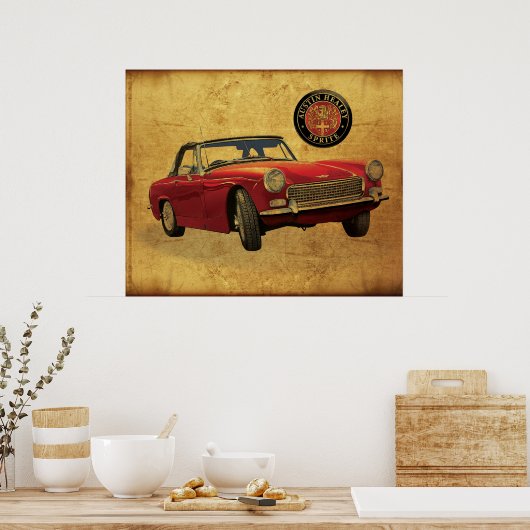 Austin Healey Sprite Poster (Keuken)