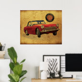 Austin Healey Sprite Poster (Thuiskantoor)