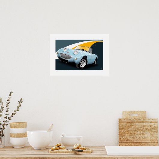 Austin Healey Sprite Poster (Keuken)