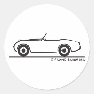 Austin Healey Sprite Ronde Sticker