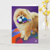 "AUSTIN" heARTdog Chow Art Kaart (Gele Bloem)