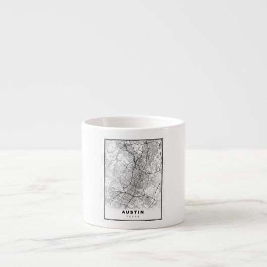 Austin Kaart Espresso Kop (Voorkant)