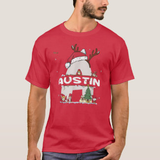 Austin Kerstmis met Austin Name voor grappige fees T-shirt