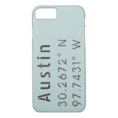 Austin Latitude Longitude Case-Mate iPhone Case (Achterkant)