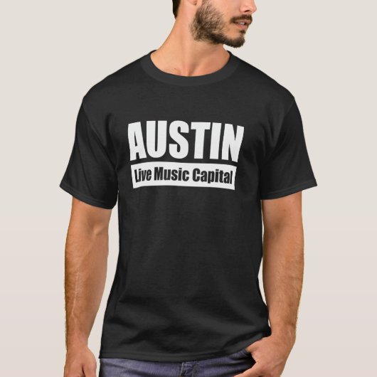 AUSTIN - Live Music Capital T-shirt (Voorkant)