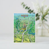 Austin Map Briefkaart (Staand voorkant)
