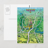 Austin Map Briefkaart (Voorkant / Achterkant)