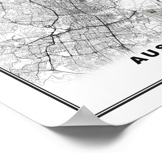 Austin Map Poster (Hoek)