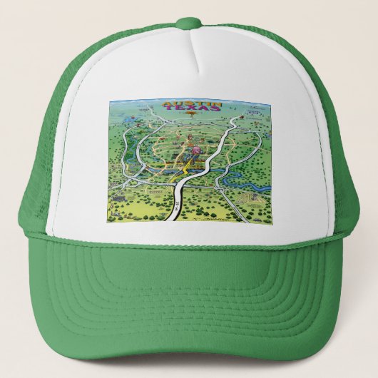 Austin Map Trucker Pet (Voorkant)
