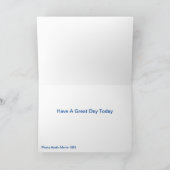 Austin Martin 1965 voor het wenskaart van de Kaart (Binnen)