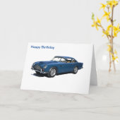 Austin Martin 1965 voor het wenskaart van de Kaart (Gele Bloem)