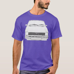 Austin Metro 1980s klassiek monochroom T-shirt