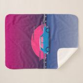 Austin Mini Cooper Blanket Sherpa Deken (Voorkant (horizontaal))