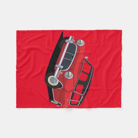 Austin Mini Fleece Deken (Voorkant (Horizontaal))