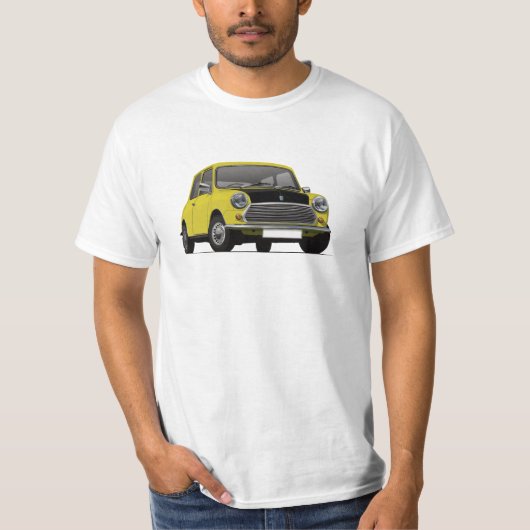 Austin Morris Mini - Zwarte kap in 15 kleuren T-shirt (Voorkant)