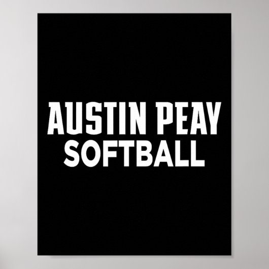 Austin Peay State University Softll Governors Appa Poster (Voorkant)