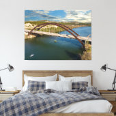Austin Pennybacker Bridge Canvas Afdruk (Insitu (Slaapkamer))
