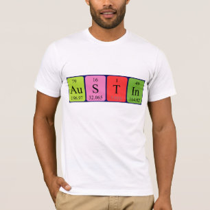 Austin periodiek shirt van de lijstnaam