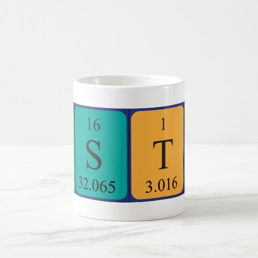 Austin periodieke lijstnaam mok (Center)