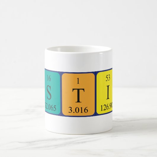 Austin periodieke lijstnaam mok (Center)