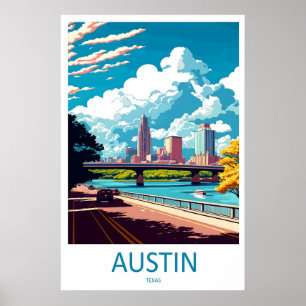 Austin Poster Park Nationale Ski Reis Vintage
