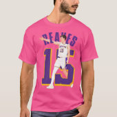 Austin Reaves 15 Vier Drie T-shirt (Voorkant)