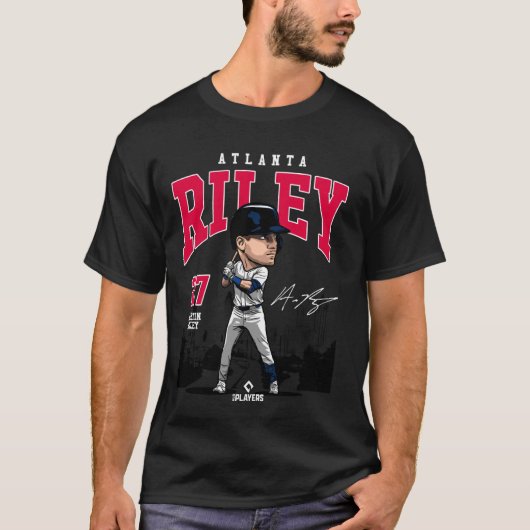 Austin Riley Atlanta Baseball MLB Spelers MLBRIL40 T-shirt (Voorkant)