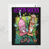 Austin Rocks Briefkaart (Voorkant / Achterkant)