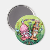 Austin Rocks Magneet (Voorkant / Achterkant)