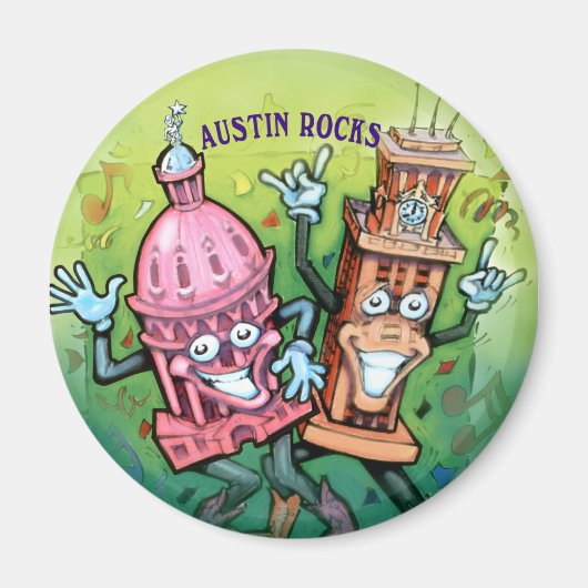 Austin Rocks Magneet (Voorkant)