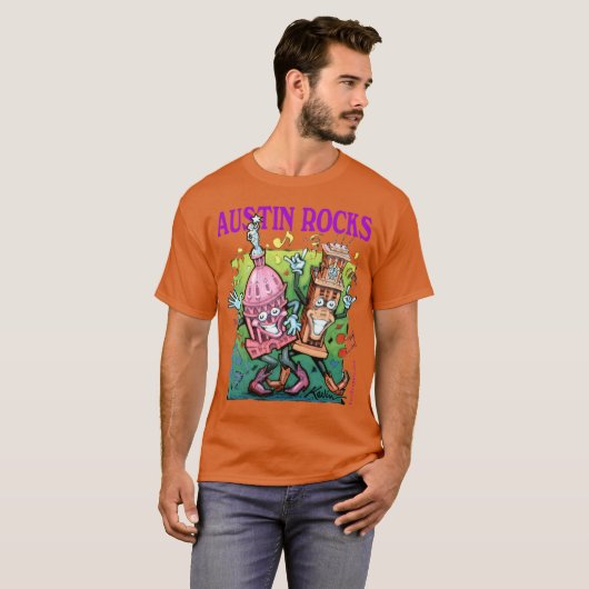 Austin Rocks T-shirt (Voorkant volledig)