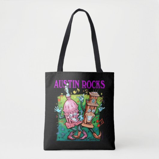 Austin Rocks Tote Bag (Voorkant)