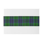 Austin Scottish Tartan Belly Band Uitnodigingen Wikkel (Achterkant Voorbeeld)