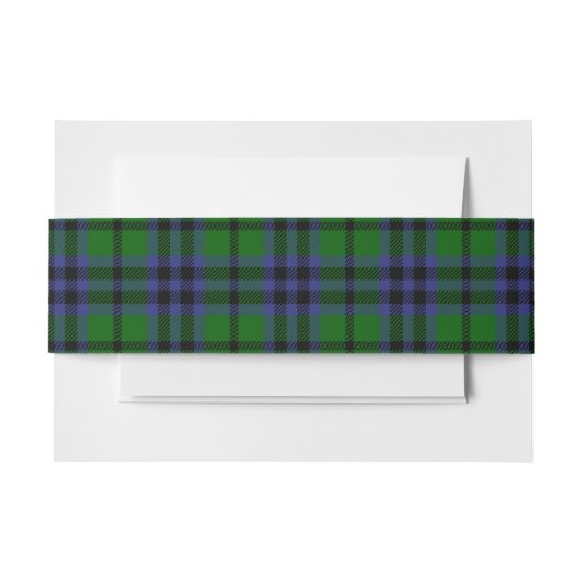 Austin Scottish Tartan Belly Band Uitnodigingen Wikkel (Voorkant Voorbeeld)