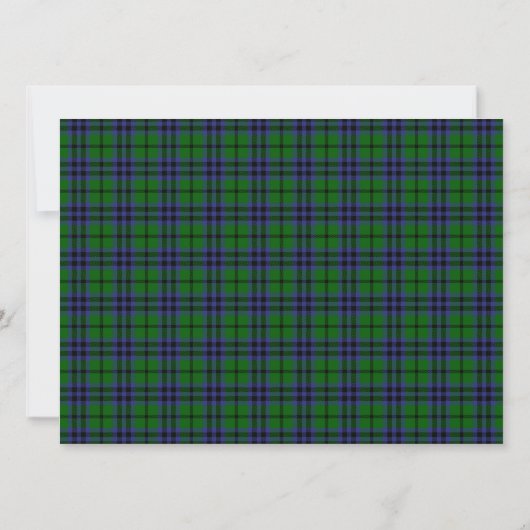 Austin Scottish Wedding Invitation Kaart (Achterkant)