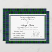 Austin Scottish Wedding Invitation Kaart (Voorkant / Achterkant)