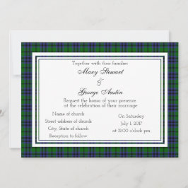 Austin Scottish Wedding Invitation Kaart