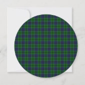 Austin Scottish Wedding Round Invitation Kaart (Achterkant)