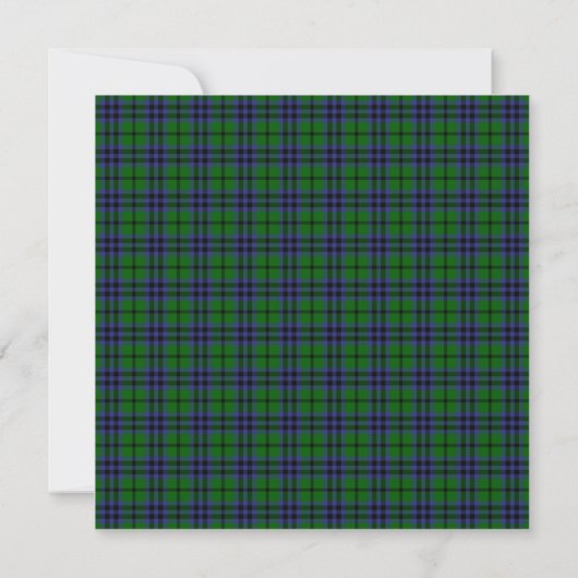 Austin Scottish Wedding Square Invitation Kaart (Achterkant)