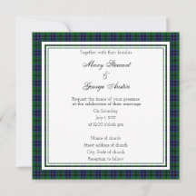 Austin Scottish Wedding Square Invitation